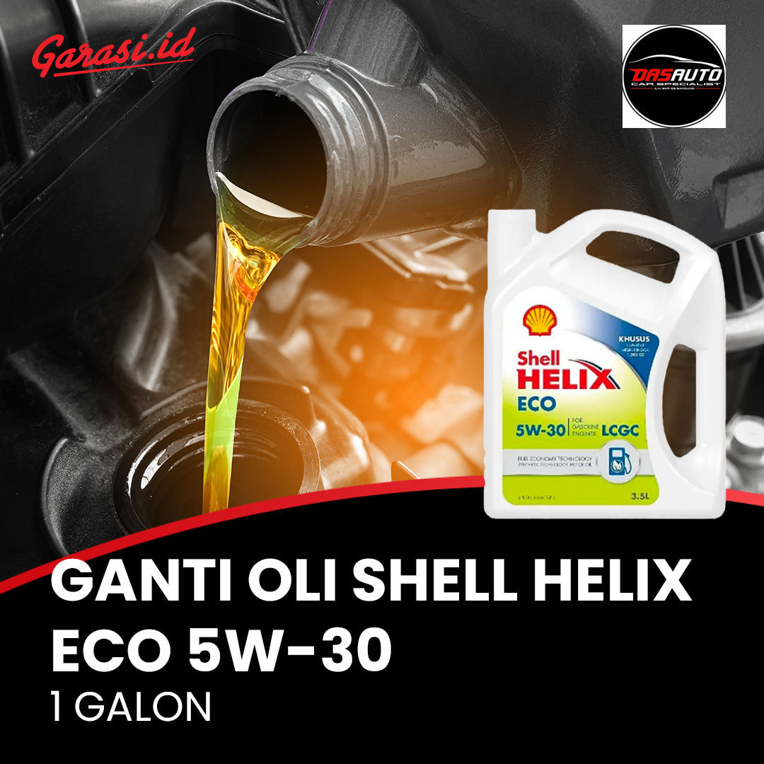 Ganti Oli Shell Helix ECO 5W-30 1 Galon