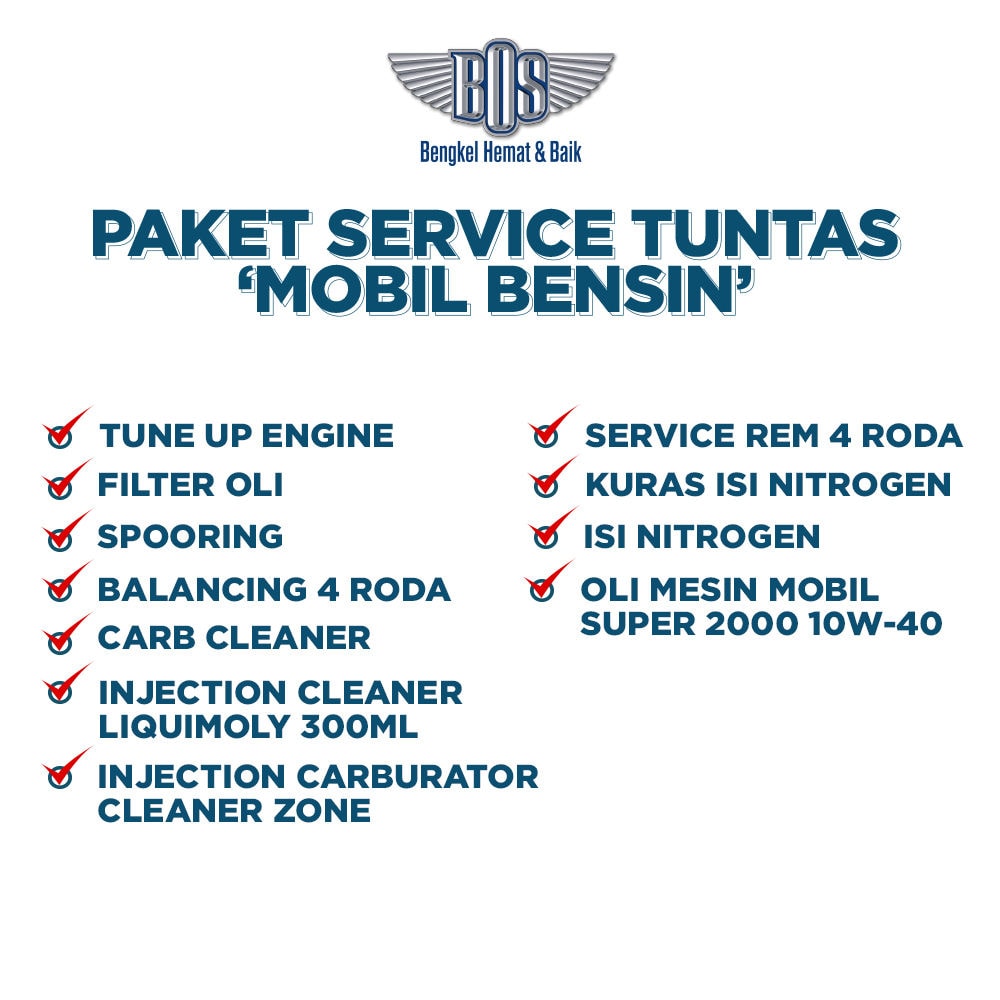 Paket Service Tuntas Mobil Bensin Paket Service Tuntas Mobil Bensin