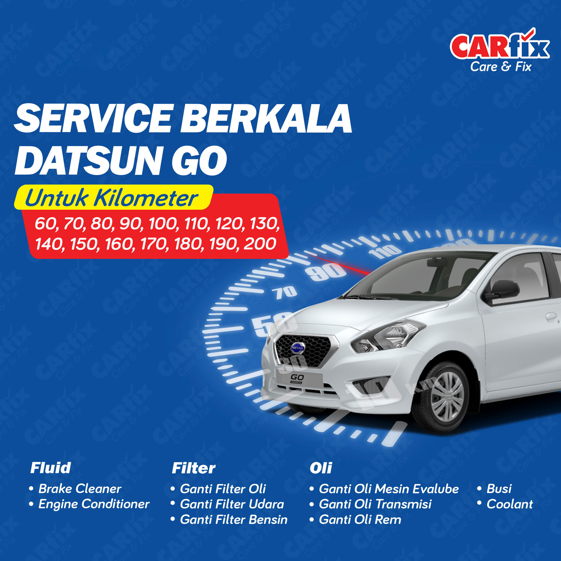 Paket Service Berkala DATSUN GO MATIC - Jateng+DIY