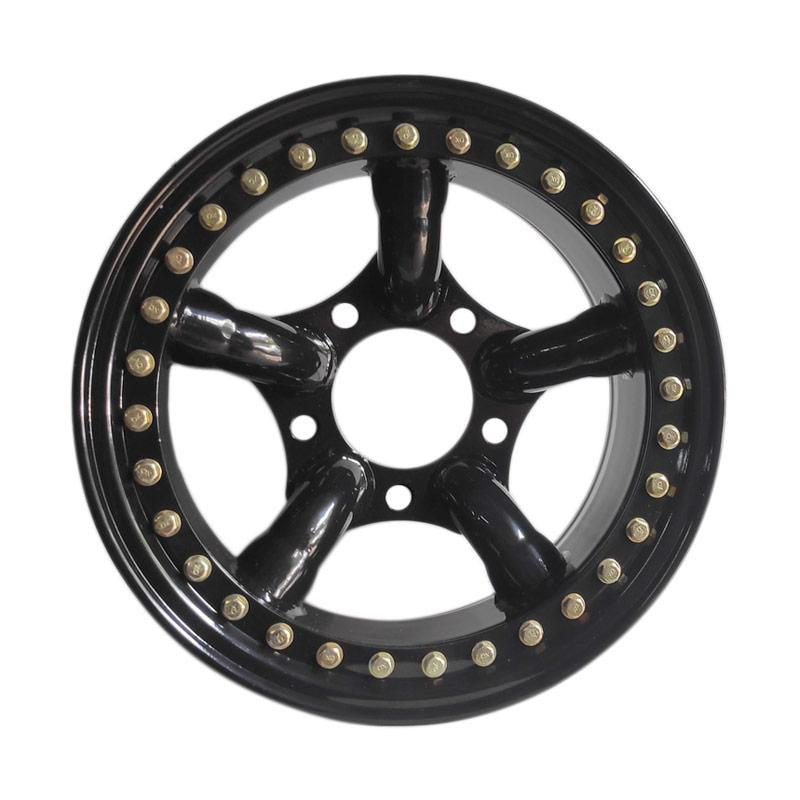 BRITPART Besi BEADLOCK 5 Pipe 16X8.0 5H 165 ET-32 Set Velg Mobil for Land Rover Defender / Series / Classic