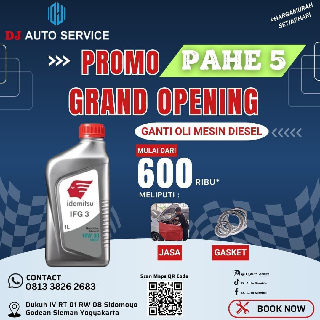 Paket Ganti Oli mesin Diesel PAHE 5