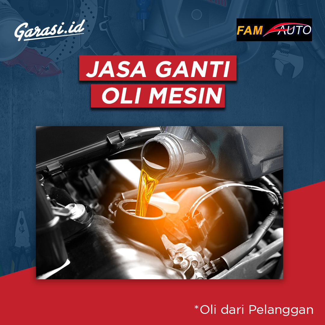 Jasa Ganti Oli Mesin (Oli Bawa Sendiri)