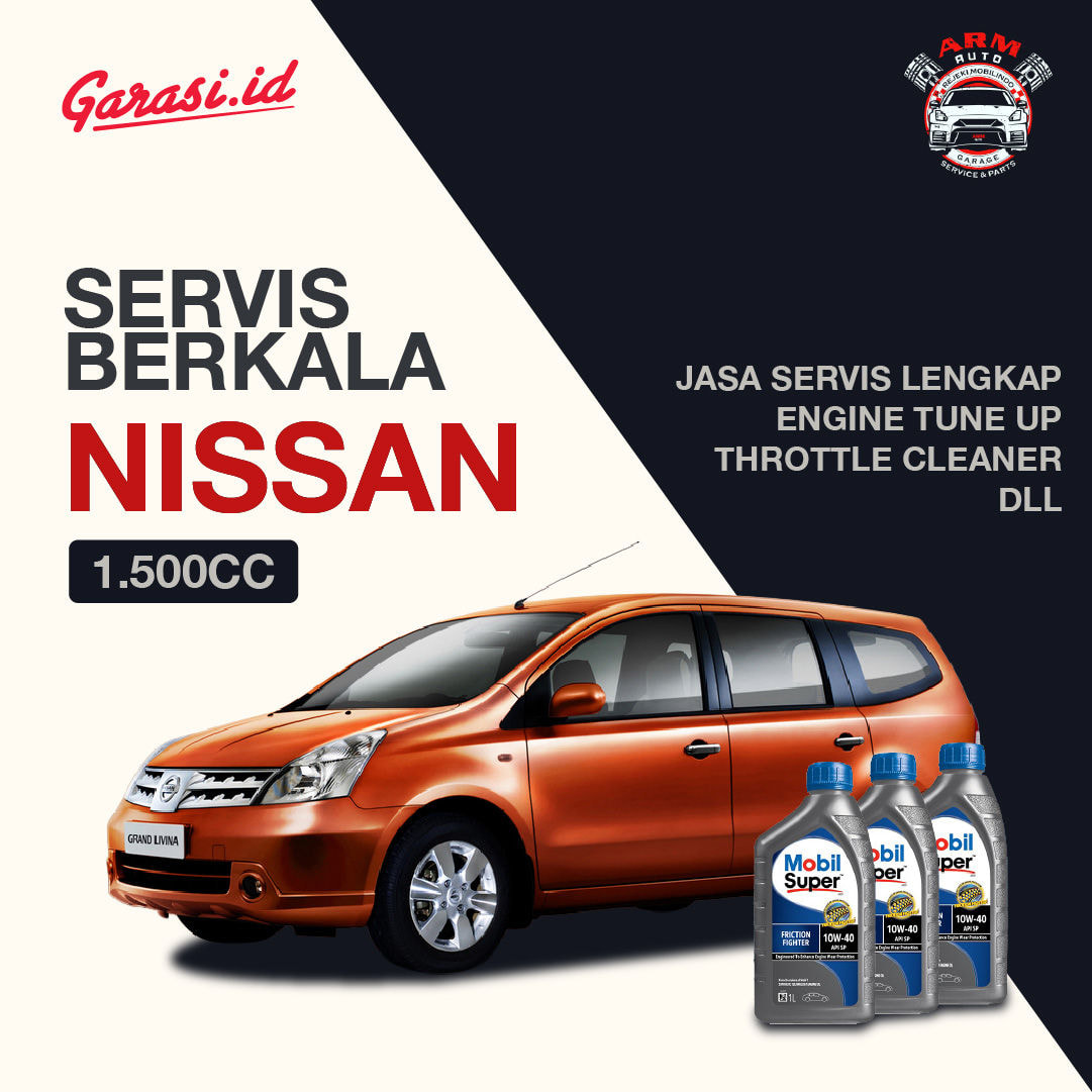 Paket Service Berkala Mobil Nissan 1.500 CC