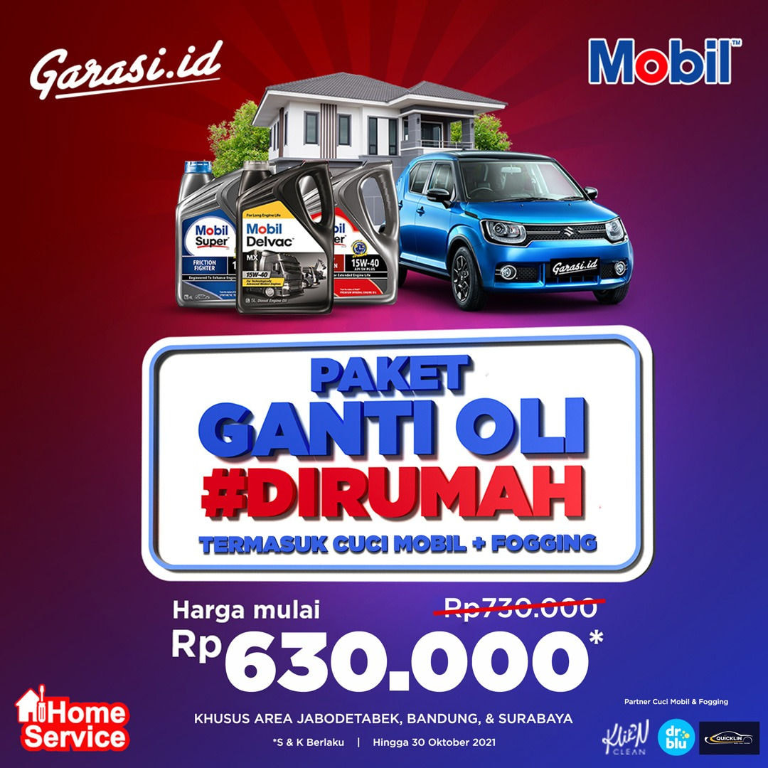 [Kota Bandung] Ganti Oli Mobil™ Cuci Mobil + Cuci Mobil + Fogging