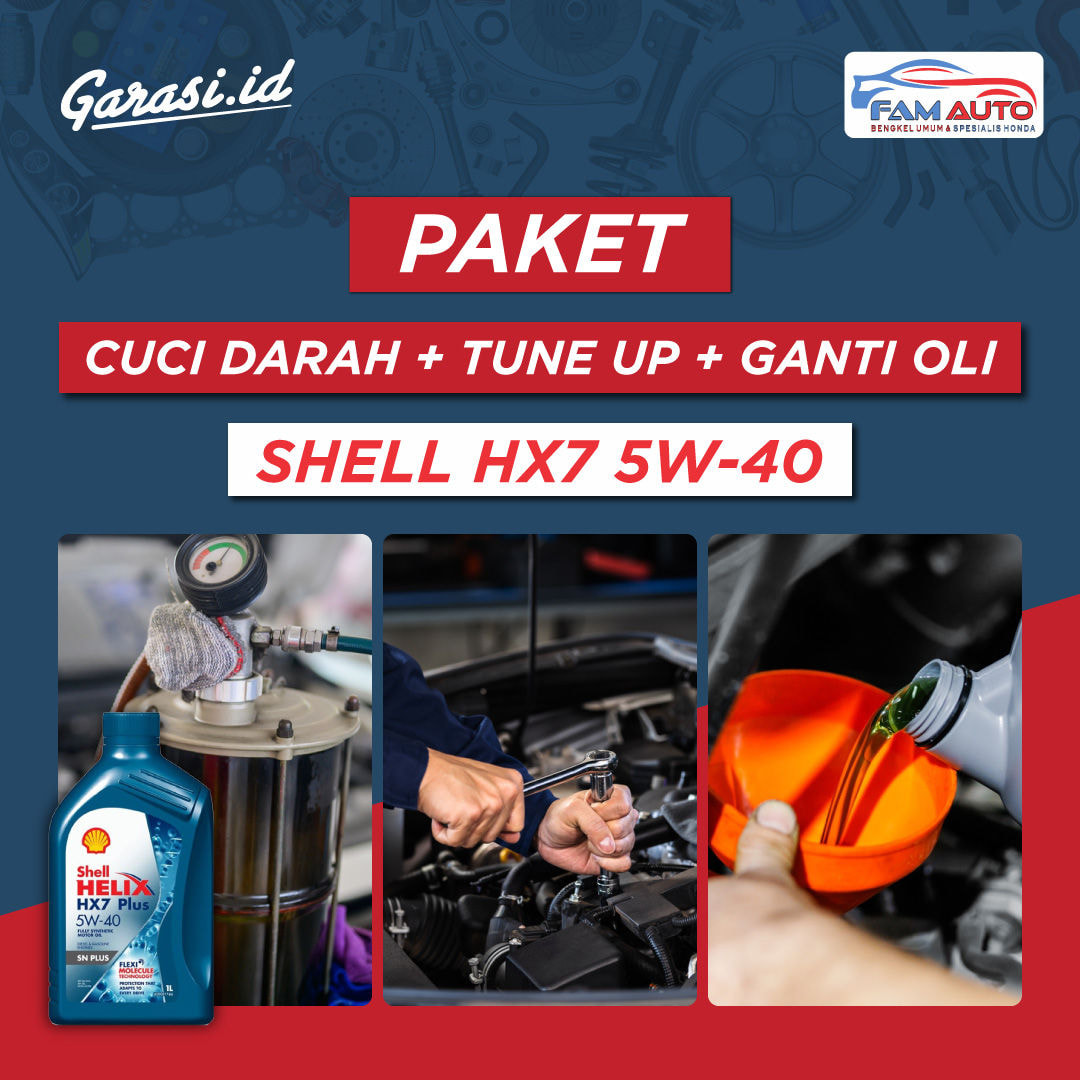 Paket Cuci Darah, Tune Up & Ganti Oli SAE 5-40