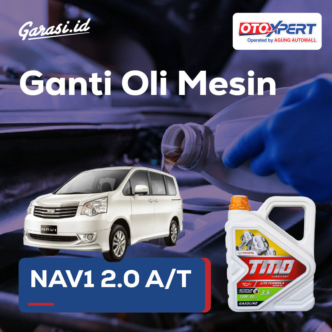 Ganti Oli Mesin (Toyota NAV1 2.0 A/T)