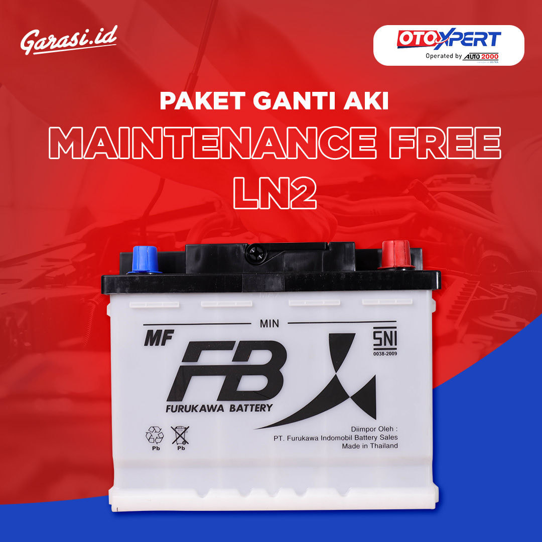 Paket Ganti Aki Maintenance Free LN2 (Toyota Kijang Innova Bensin)