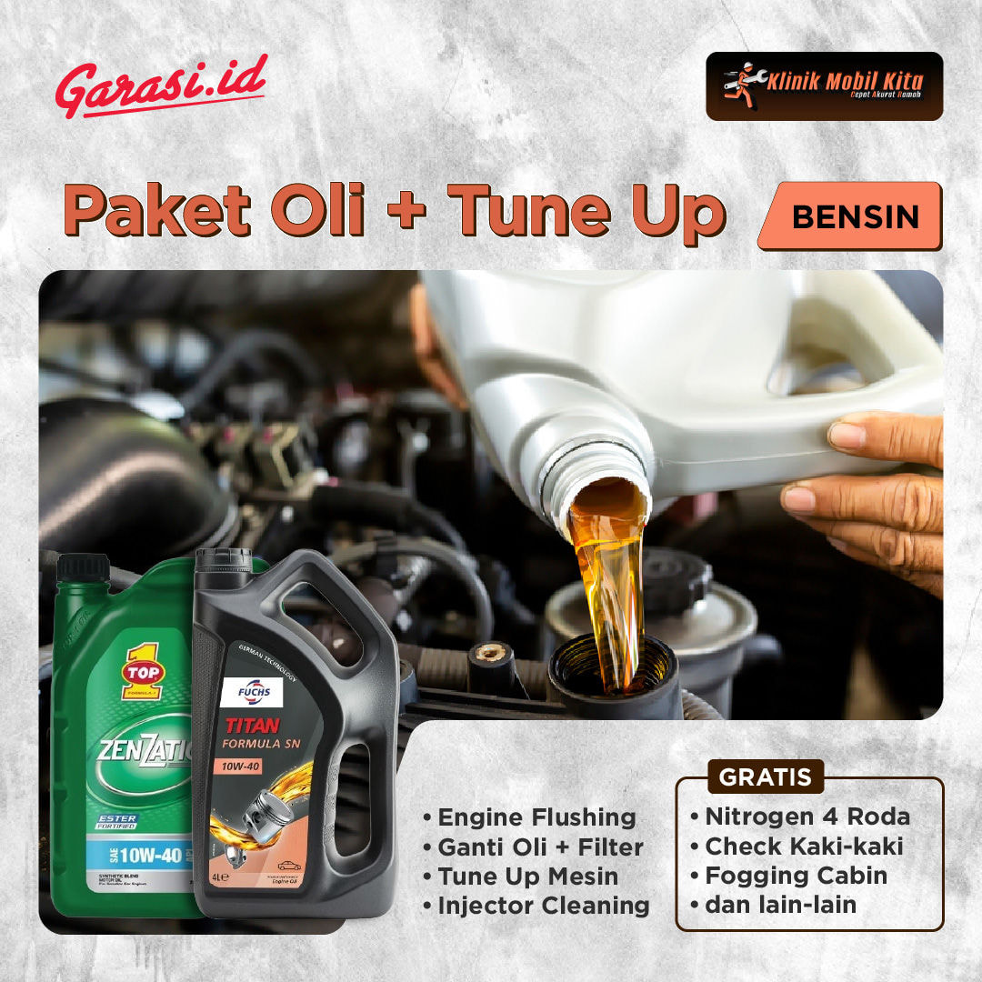 Paket Oli + Tune Up Bensin Paket Oli + Tune Up Bensin