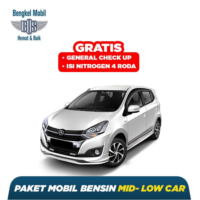 Paket Servis Mobil Bensin Mid-Low Car