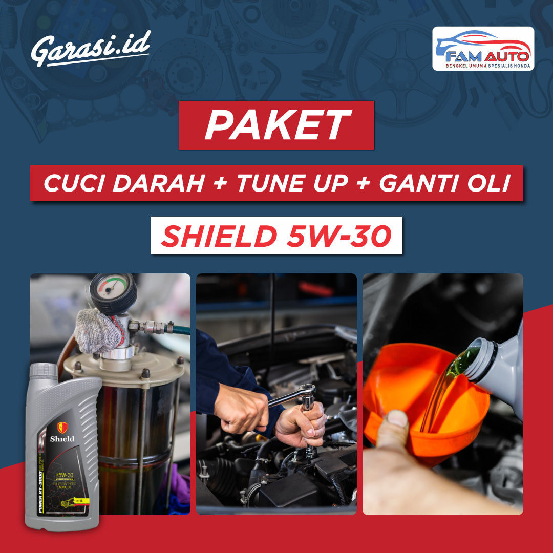 Paket Cuci Darah, Tune Up & Ganti Oli SAE 5-30