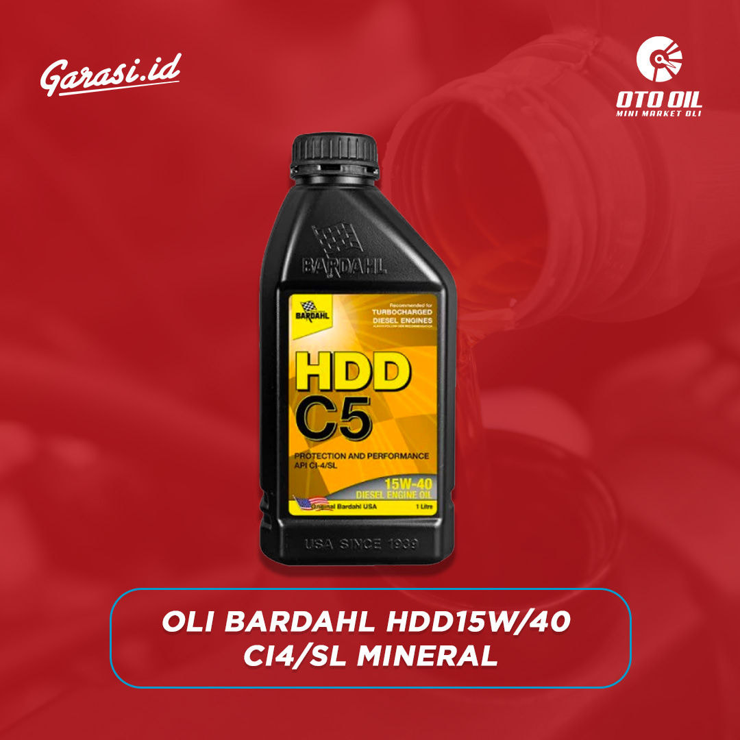 Oli Mesin Mobil Bardahl HDD C5 SAE 15W-40 SL Mineral