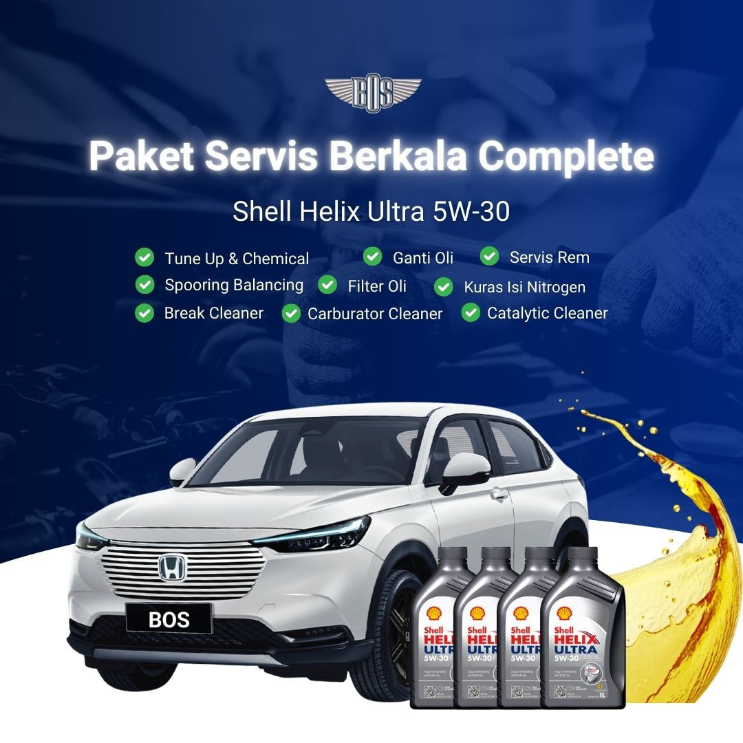 Paket Complete Servis Berkala Shell Helix Ultra 5W-30