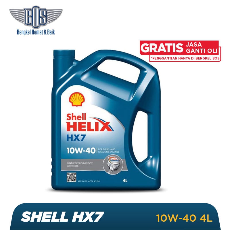 Paket Ganti Oli Shell (4 Liter) + Gratis Jasa Paket Ganti Oli Shell (4 Liter) + Gratis Jasa