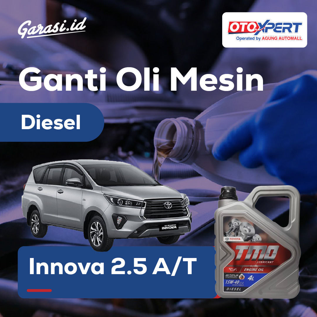 Ganti Oli Mesin (Toyota Kijang Innova 2.5 A/T)