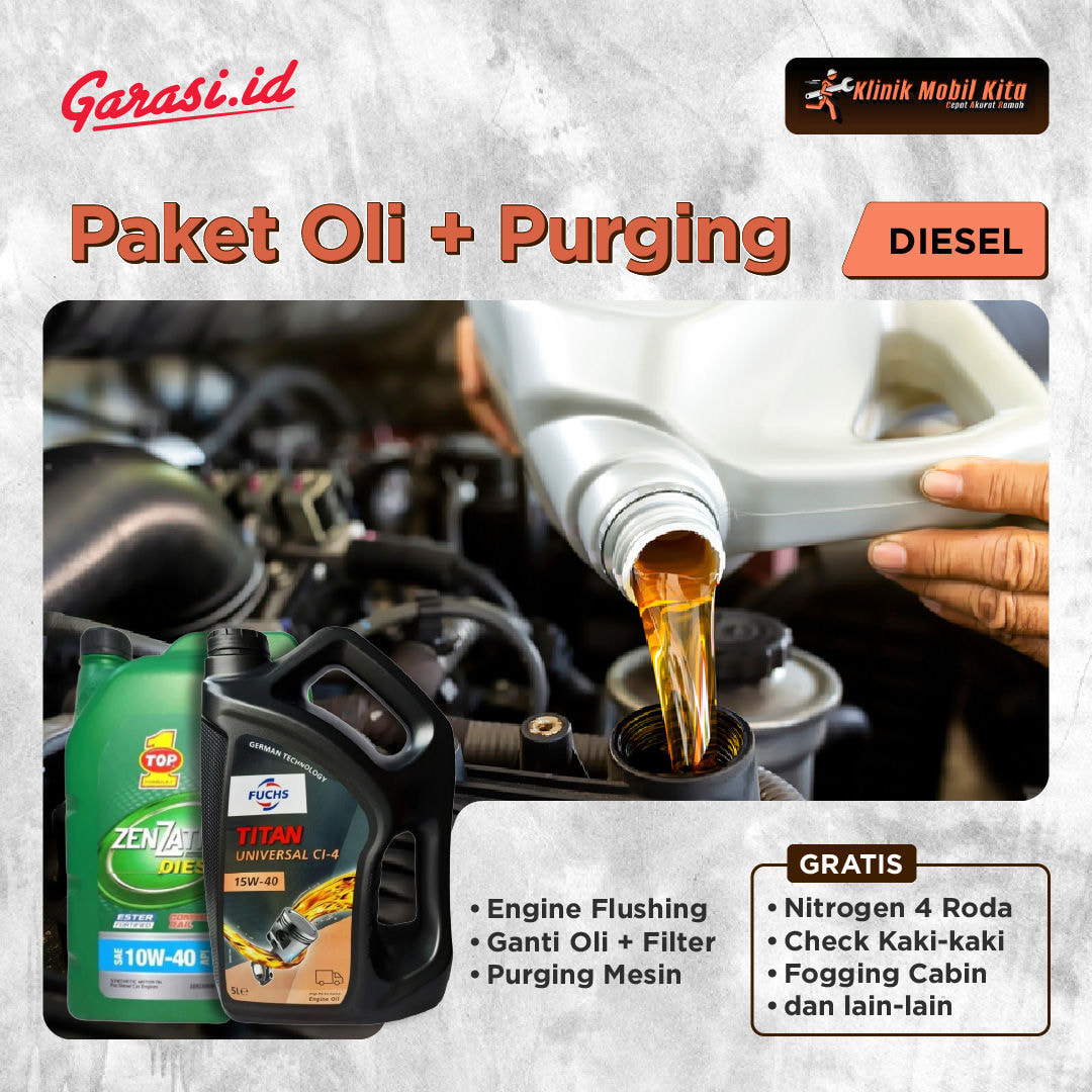 Paket Oli + Purging Diesel Paket Oli + Purging Diesel