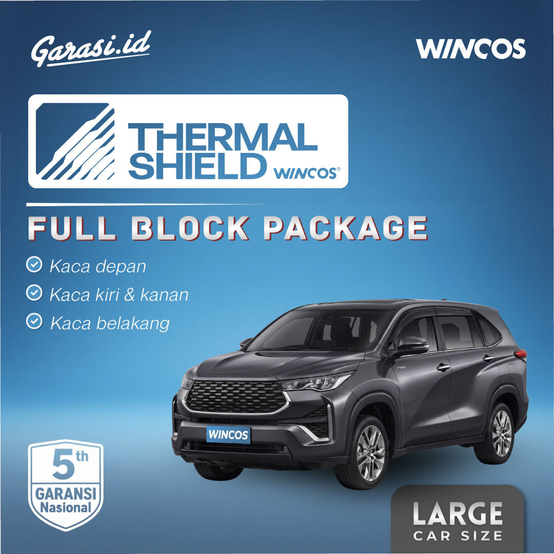 Kaca Film Wincos Full block - Large Car Biante,BRV, MINI Countryman, Xpander, Fortuner, Veloz