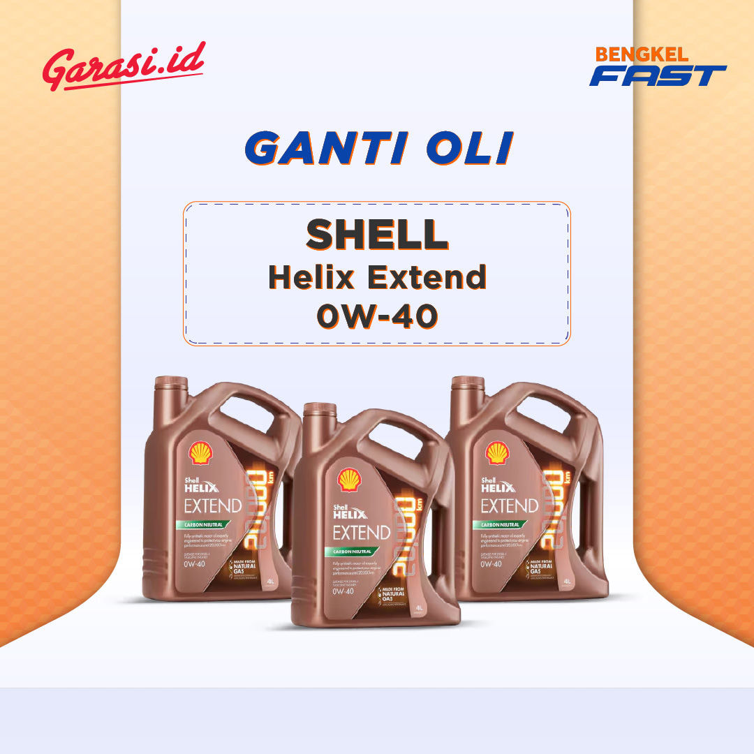 Ganti Oli Shell Helix XTEND 0W-40