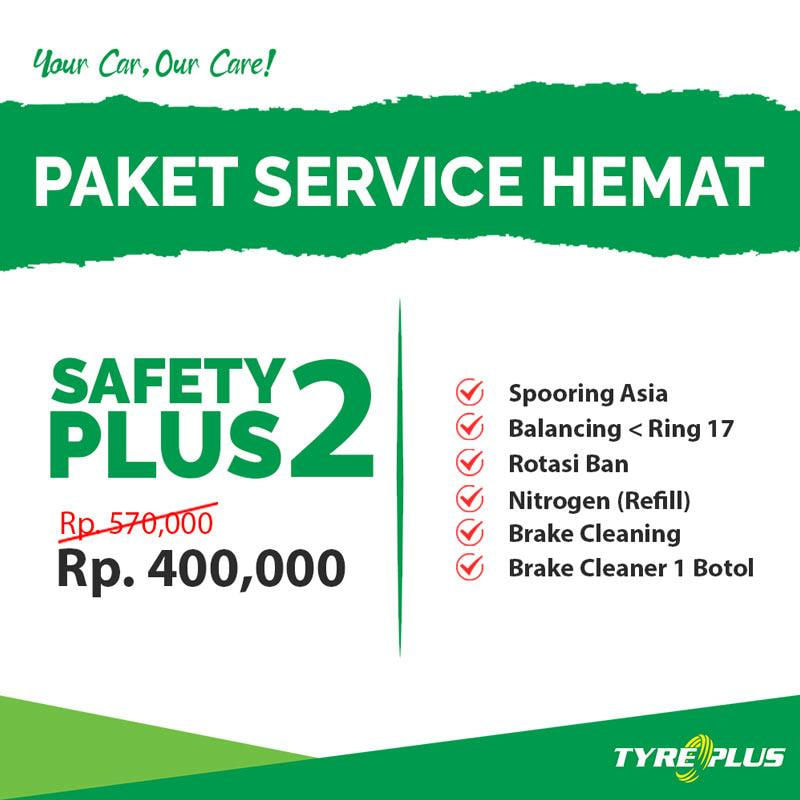 Tyreplus Paket Perawatan Mobil [Safety Plus 2]