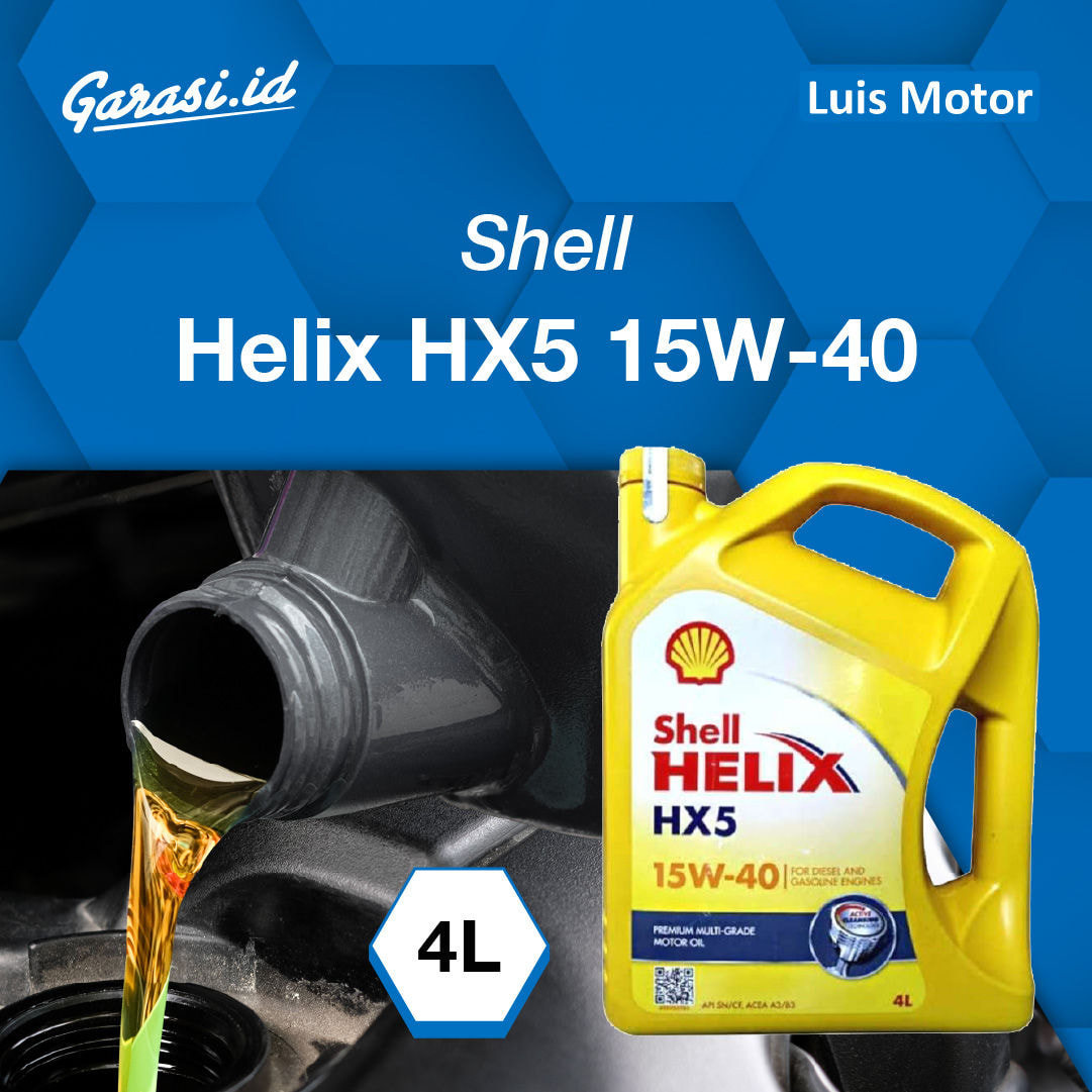 Ganti Oli Shell Helix HX5 15W/40 4L