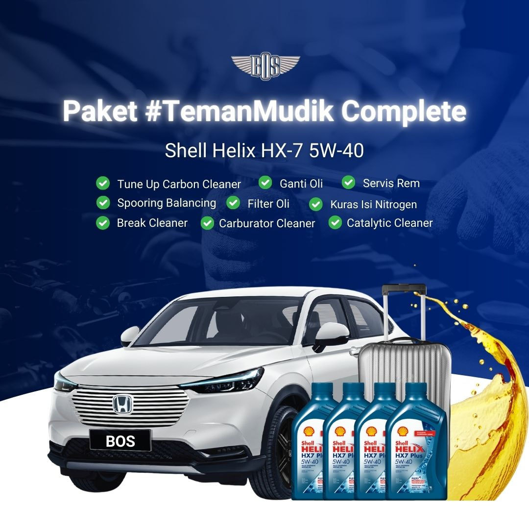 Paket #TemanMudik Complete Shell HX-7 5W-40