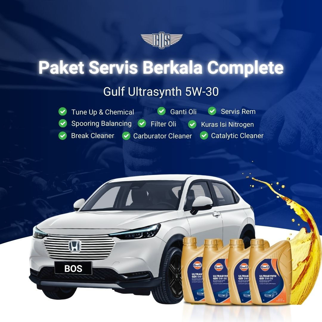 Paket Complete Servis Berkala Gulf 5W-30