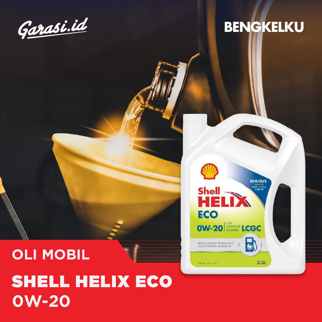 Ganti Oli Shell Helix Eco 0W/20 1 Galon