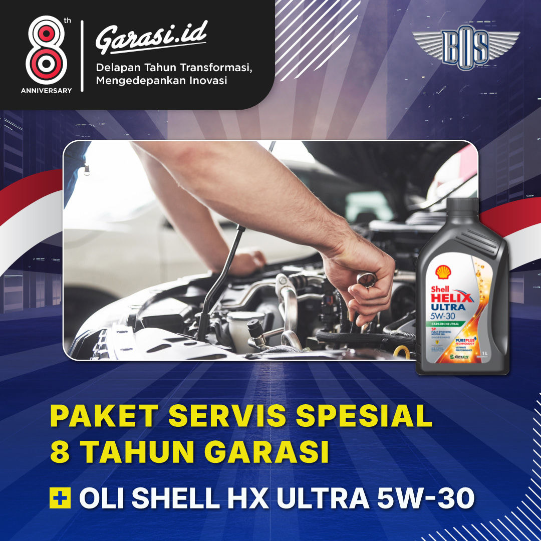 Paket Spesial Tune Up dan Oli Shell HX Ultra 5W-30
