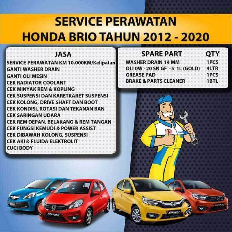 Honda Jasa Service Perawatan Mobil for Honda Brio AT - CVT & MT 2012-2020