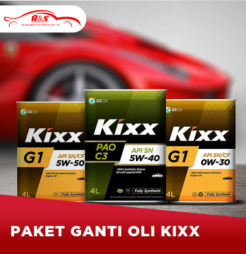 Ganti Oli KIXX 4 liter (Surabaya)