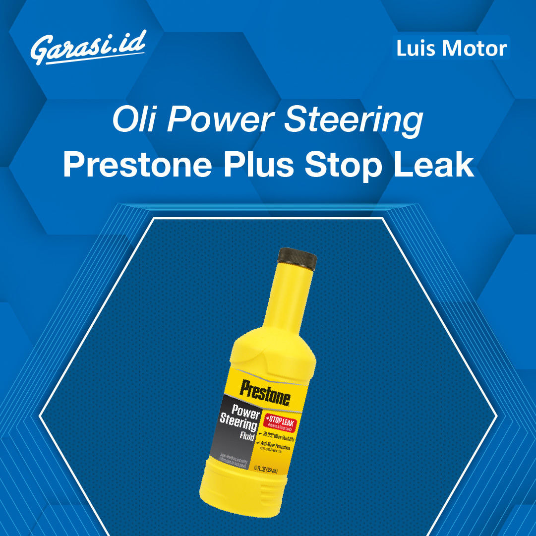 Oli Power Steering Prestone Plus Stop Leak Bening 300ml