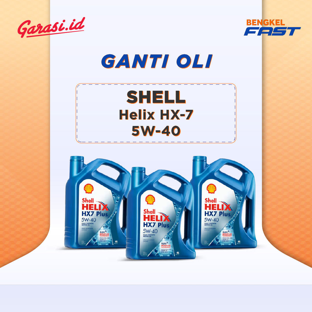 Ganti Oli Shell Helix 5W40 (HX-7)