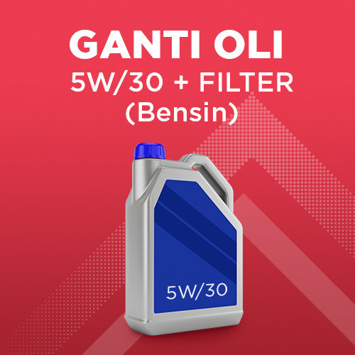 Paket Ganti Oli 5W/30 (up to 4 Liter) + Oli Filter