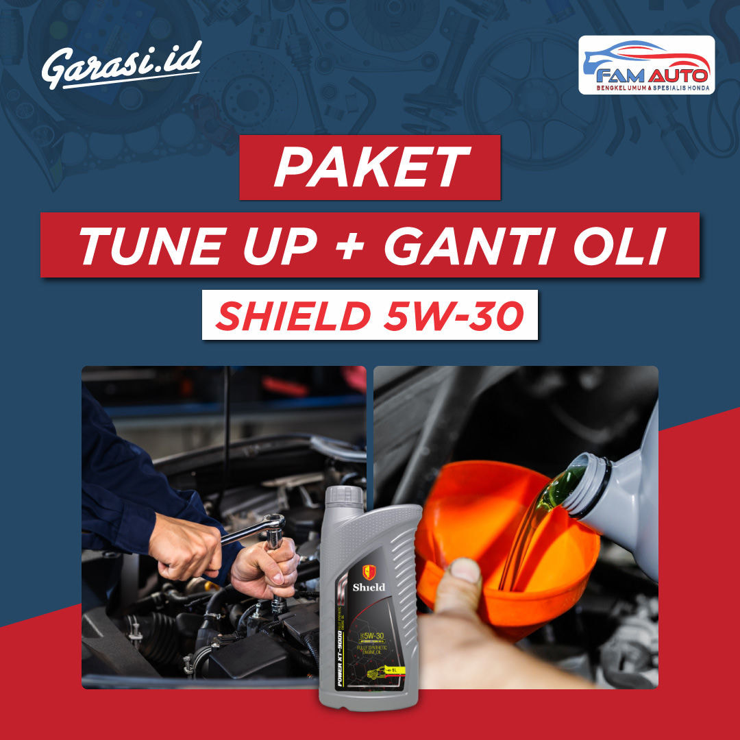 Paket Tune Up & Ganti Oli SAE 5-30