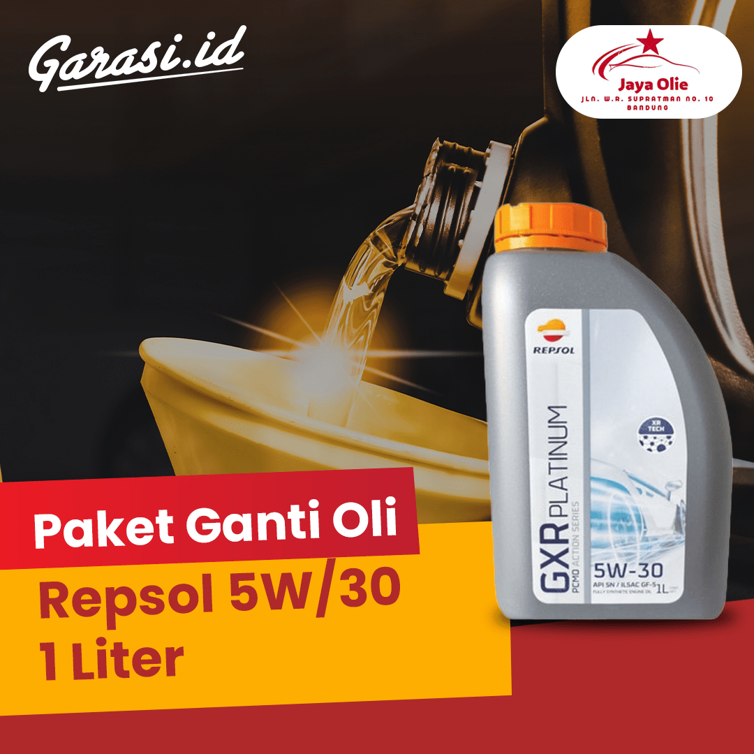Paket Ganti Oli Repsol 5W/30 1 Liter