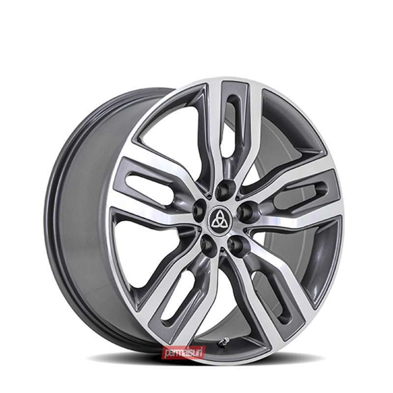 RAV Predator R20x9 ET40 - PCD 5x114.3 Gloss Gunmetal with Machined Face | Velg Mobil ORI