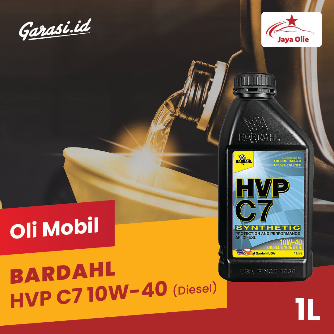 Paket Ganti Oli Bardahl HVP C7 5W/30 1 Liter (Diesel)