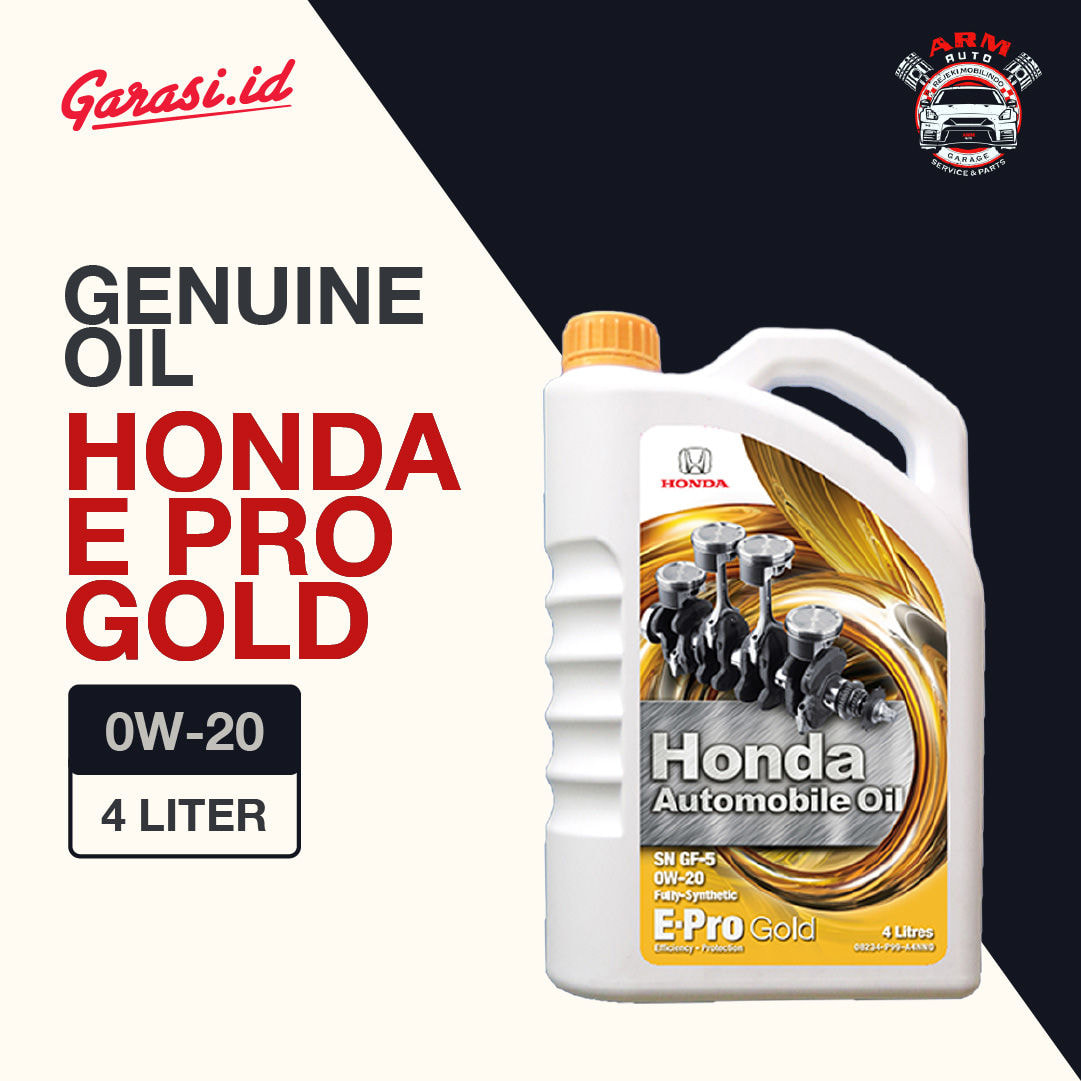 Paket Ganti Oli Genuine Honda E-Pro Gold 0W/20 4 Liter