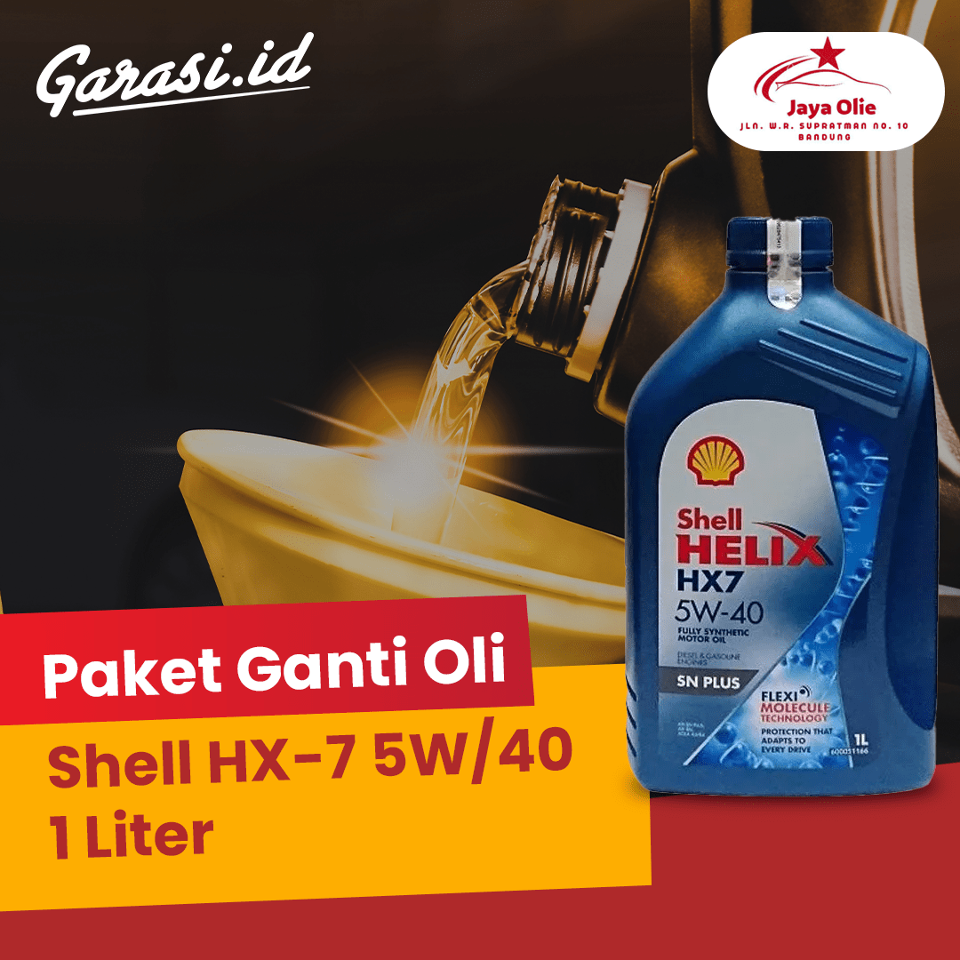 Paket Ganti Oli Shell HX-7 5W/40 1 Liter