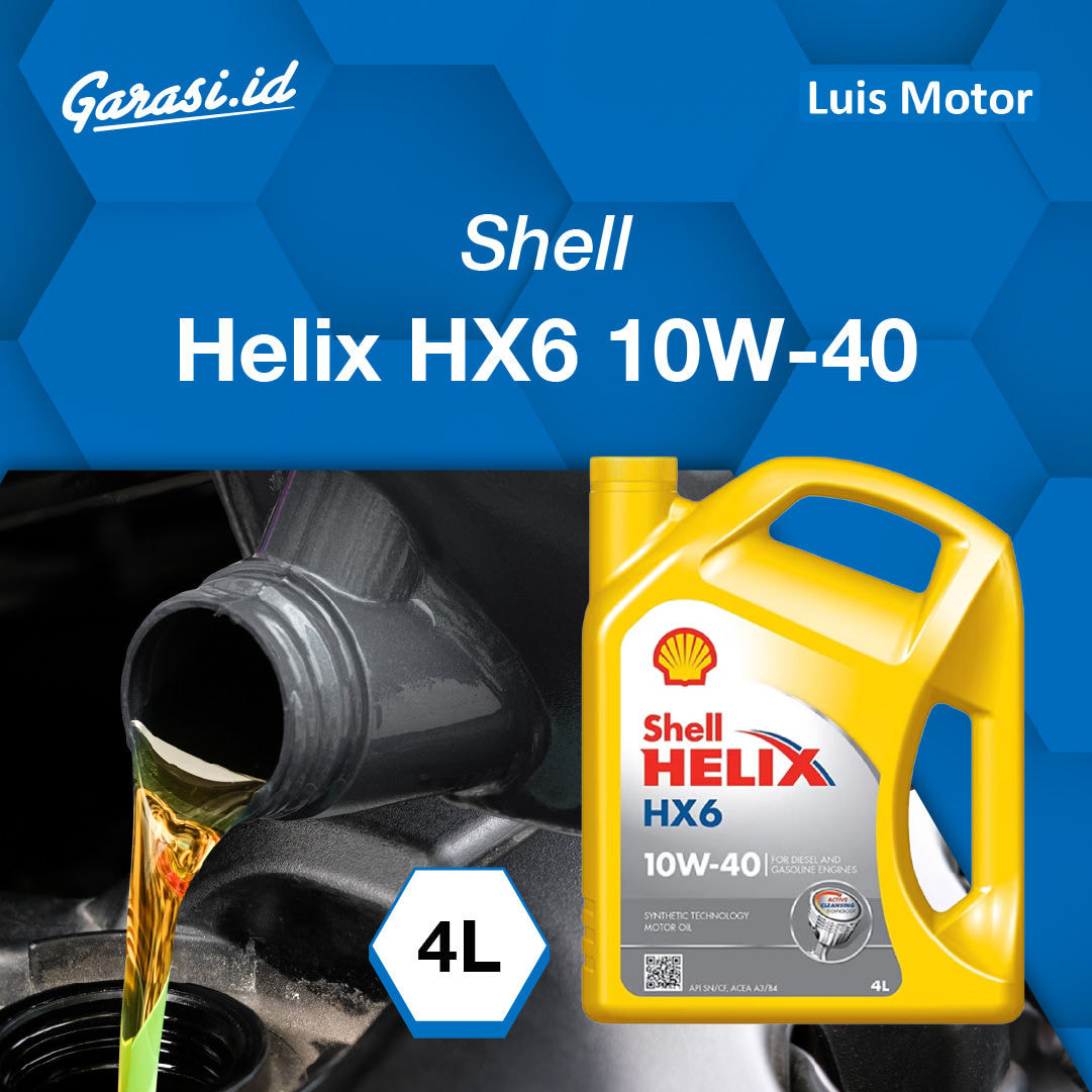 Ganti Oli Shell Helix HX6 10W/40 4L