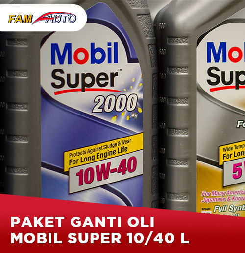 Paket Ganti Oli Mobil Super 10/40 4 Liter