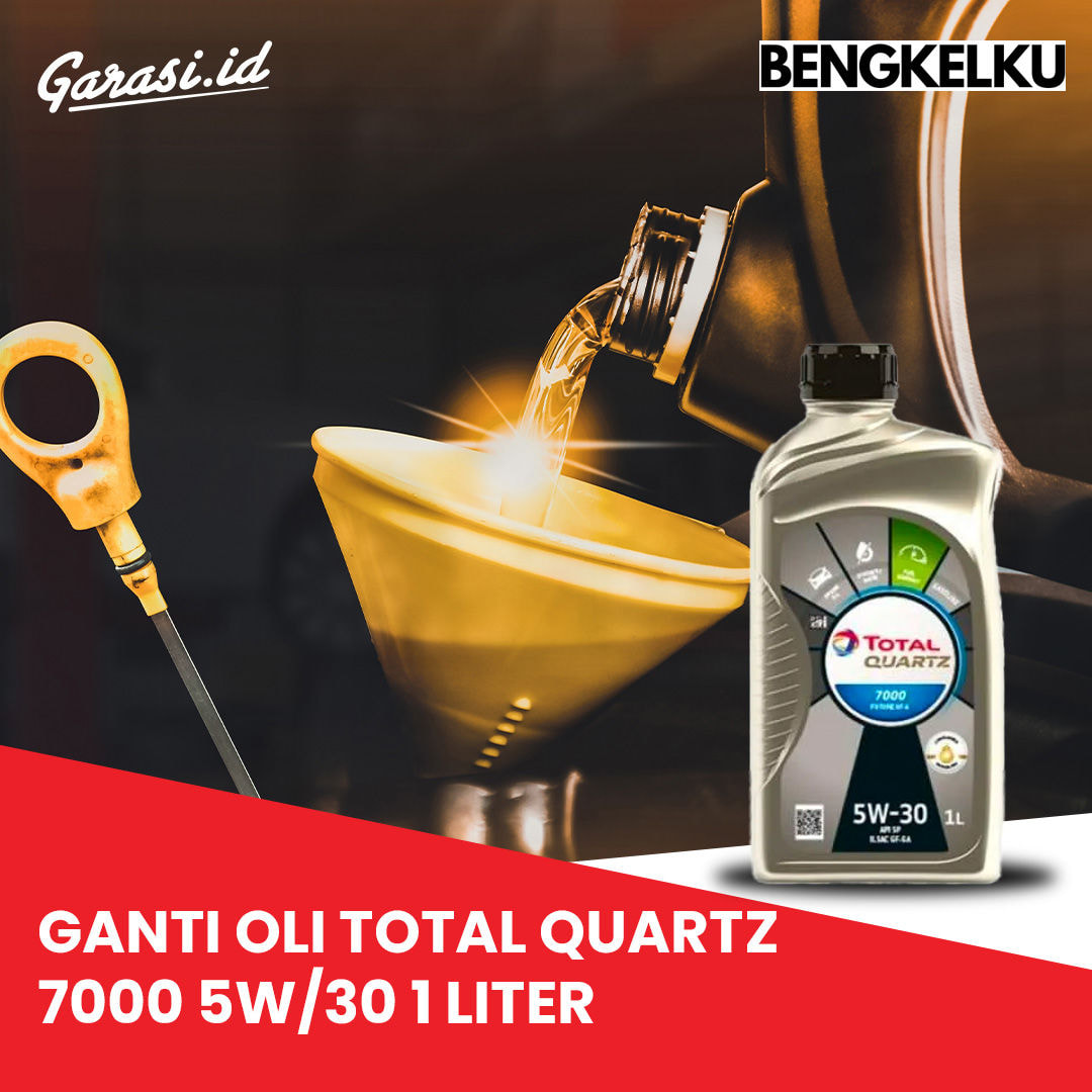 Ganti Oli Total Quartz 7000 5W/30 1 Liter