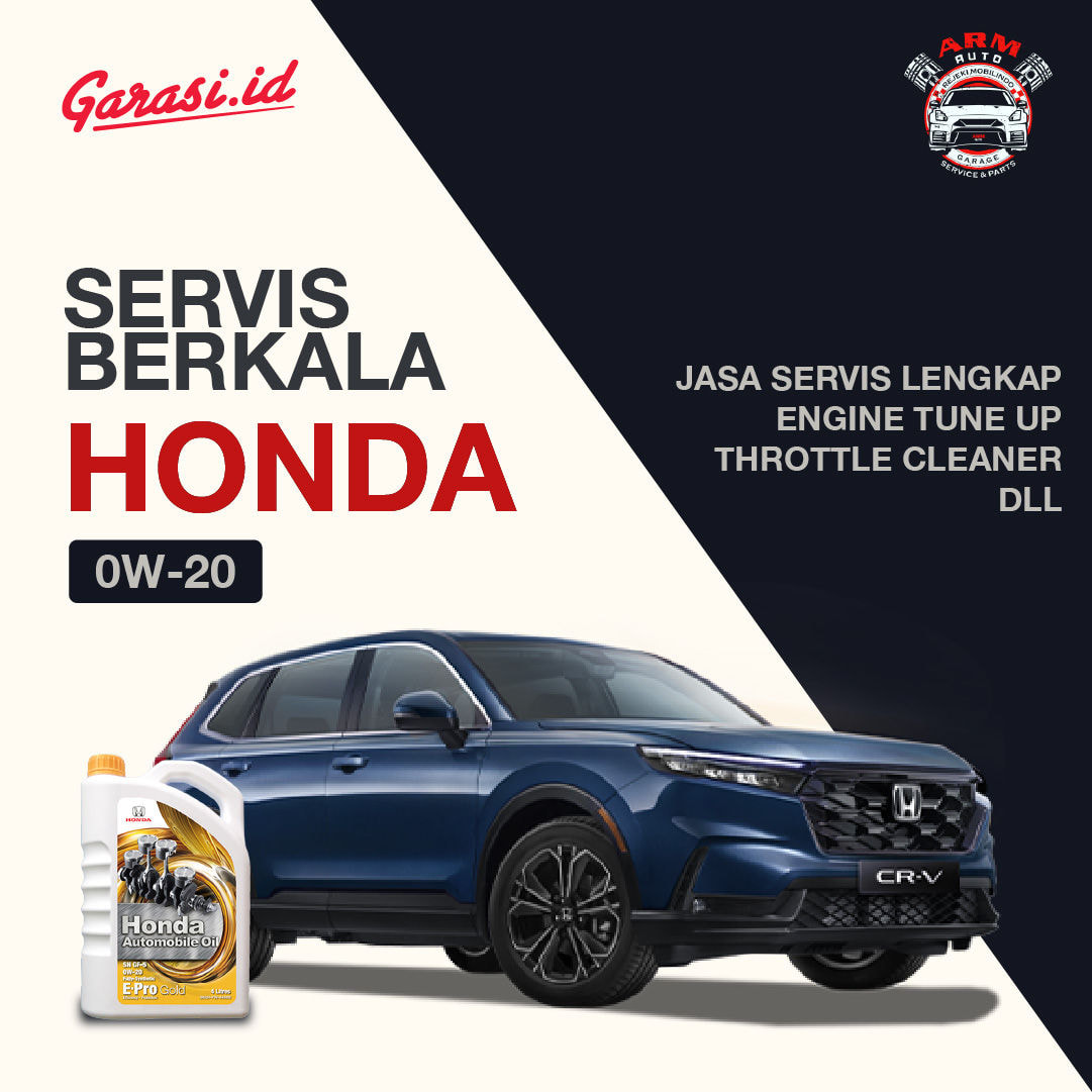 Paket Service Berkala Mobil Honda 0W/20 Gold