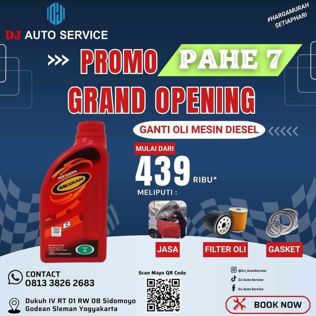 Paket Ganti Oli mesin Diesel PAHE 7