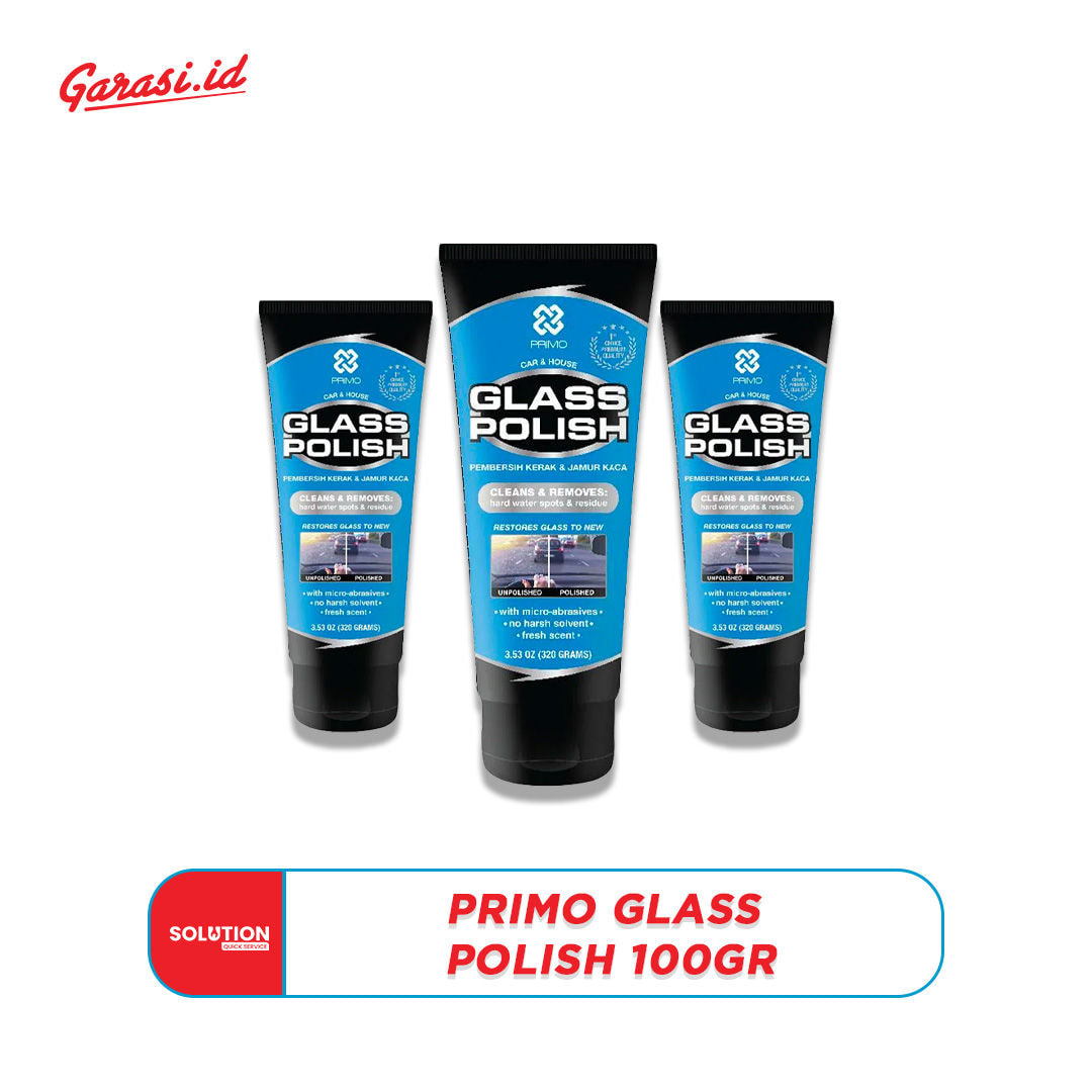 Primo Glass Polish (Cleaner & Polisher For Glass) - 100GR