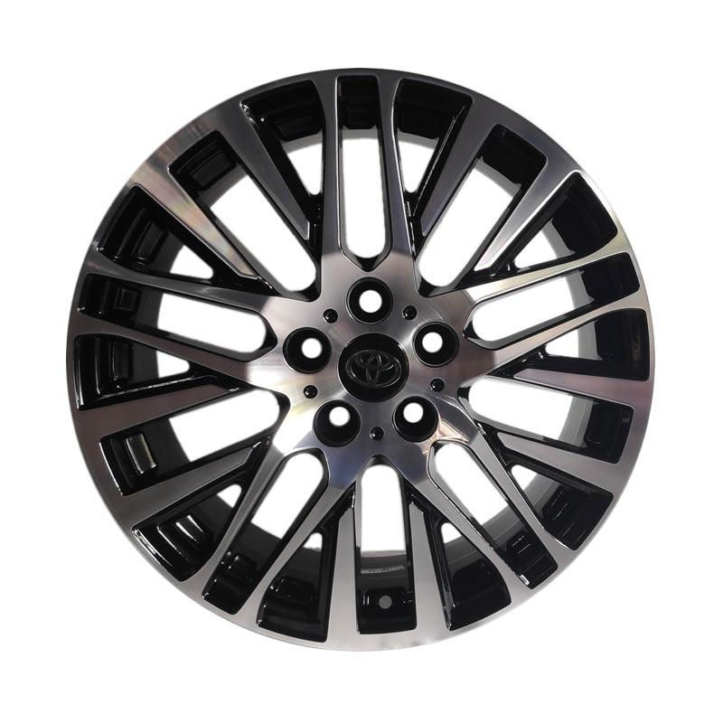 Toyota New Vellfire 18x7.5 5h 114.3 et+45 Velg Mobil for Toyota Kijang Innova / Rush / Camry / Honda CRV / Daihatsu Terios - Black Machined