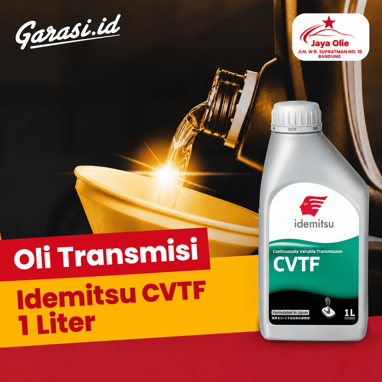 Oli Transmisi Matic Idemitsu CVTF 1 Liter