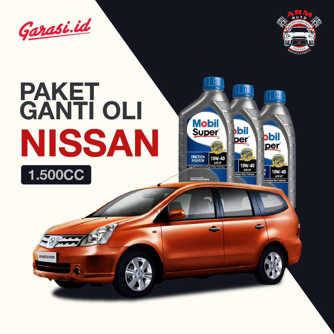 Paket Ganti Oli Mobil Nissan 1500 CC