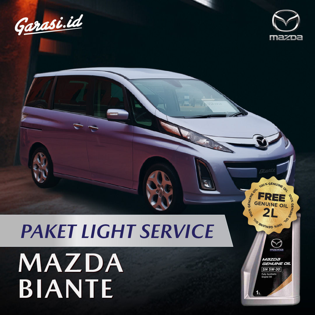 Light Service Package - Mazda Biante (Non Skyactiv) Light Service Package - Mazda Biante (Non Skyactiv)