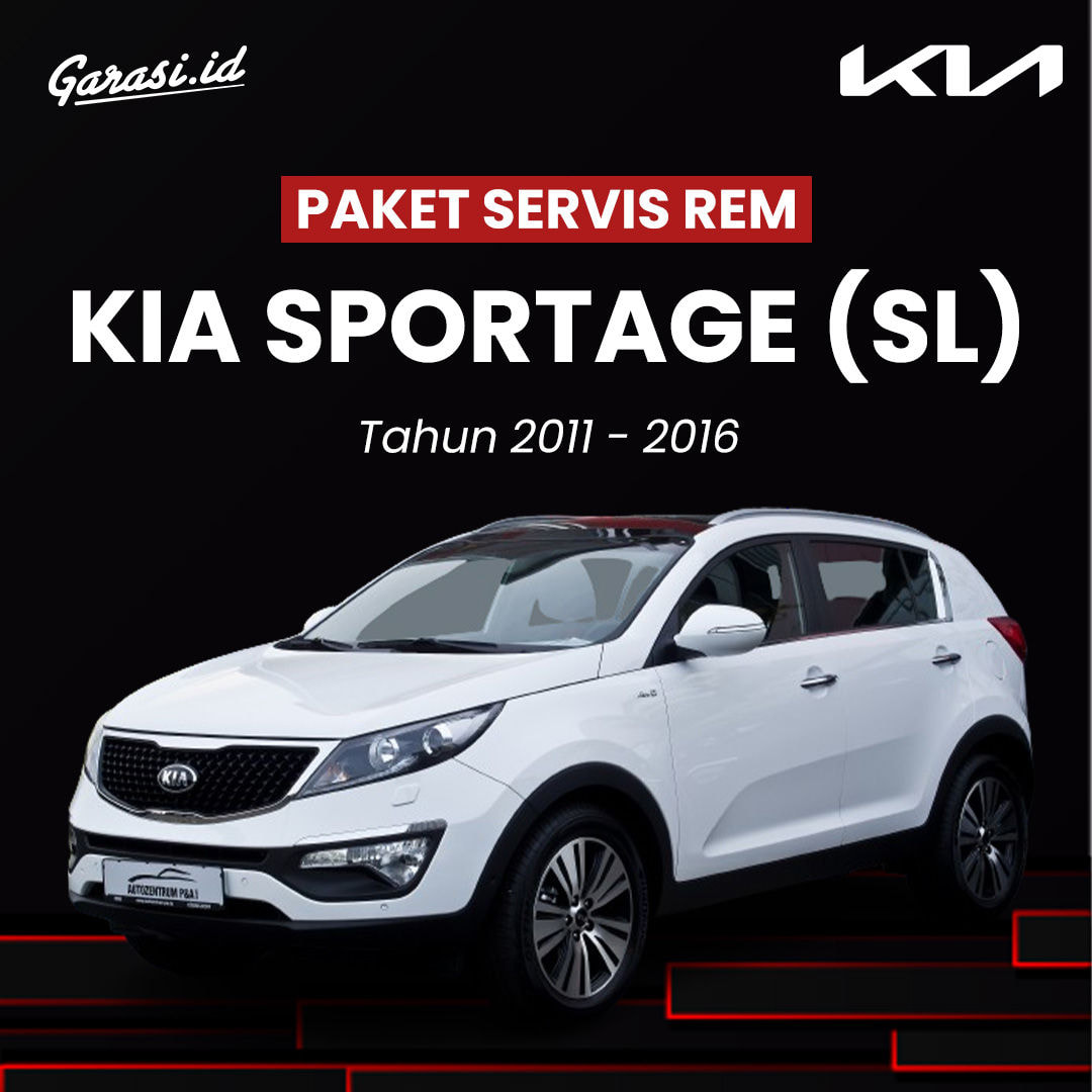 Paket Service Rem 4 Roda KIA Sportage (SL) Tahun 2011 - 2016