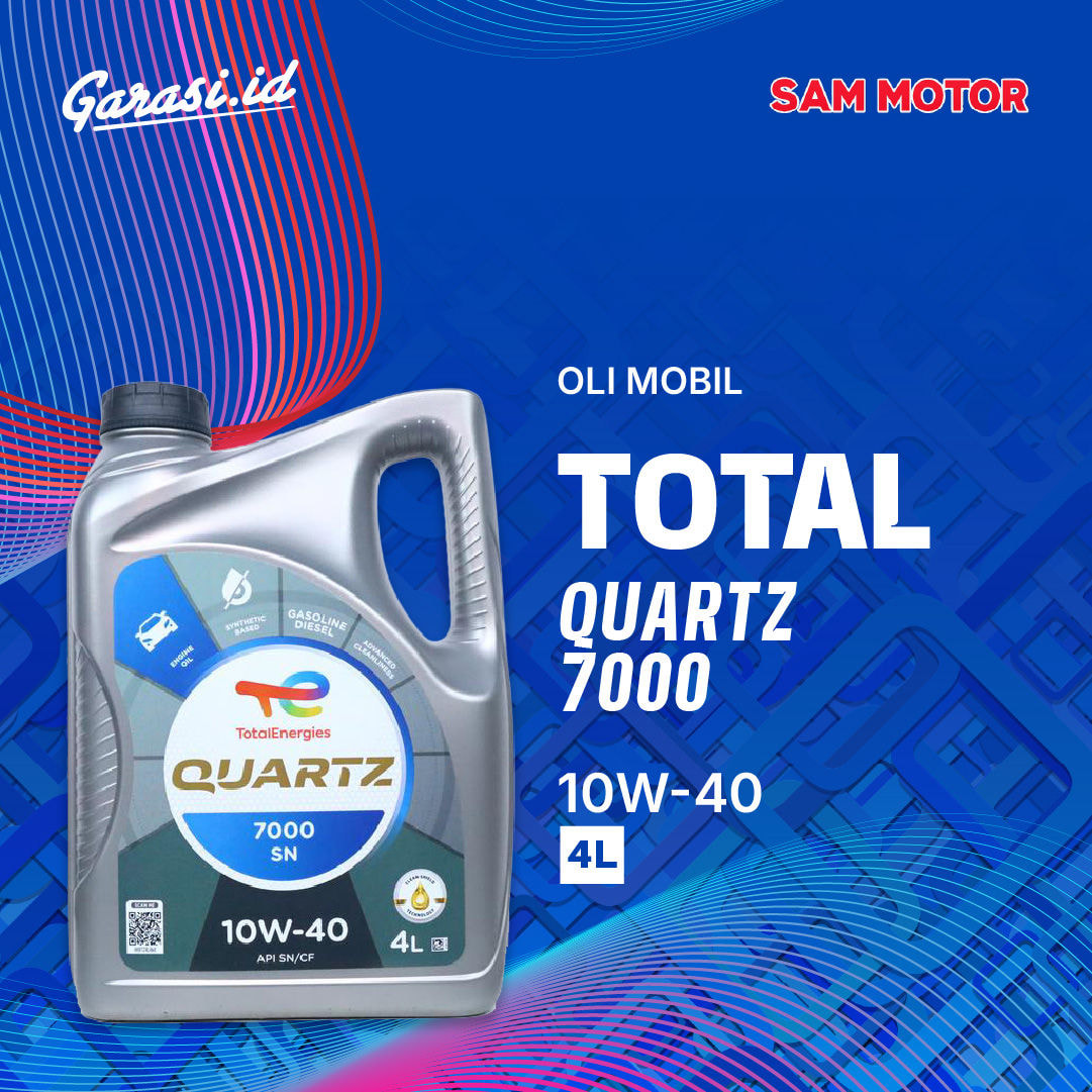 Paket Ganti Oli Total Quartz 7000 10W/40 4L
